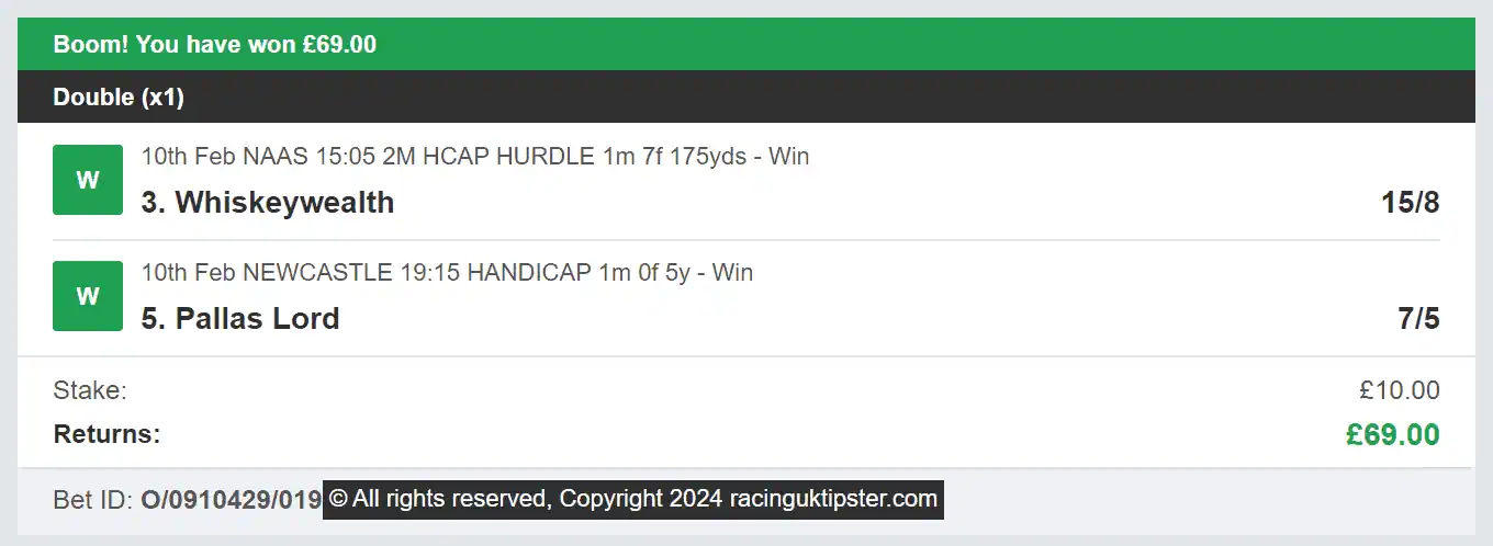 Racing UK Tipster - Winner - Multi - 2024-02-10