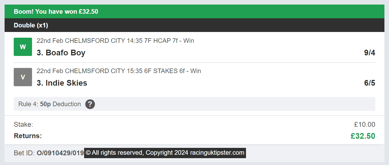Racing UK Tipster - Winner - Multi - 2024-02-22