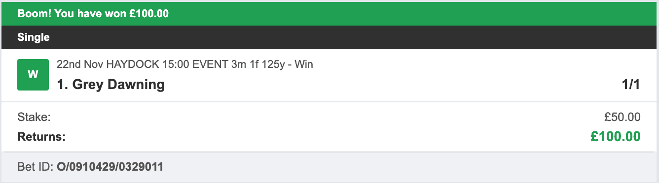 Racing UK Tipster - Winner 1 - 2025-11-22