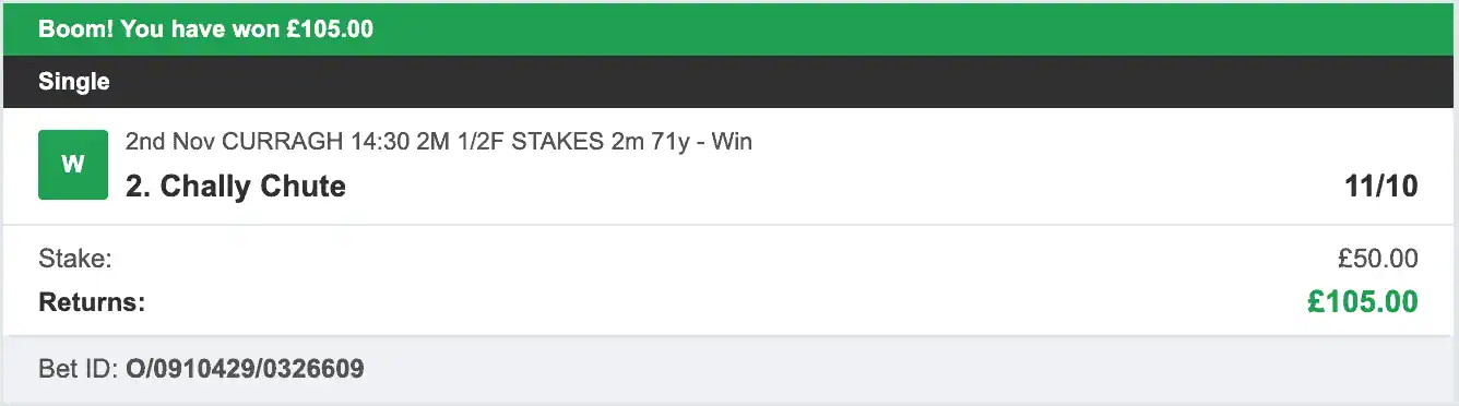 Racing UK Tipster - Winner 2 - 2025-11-02